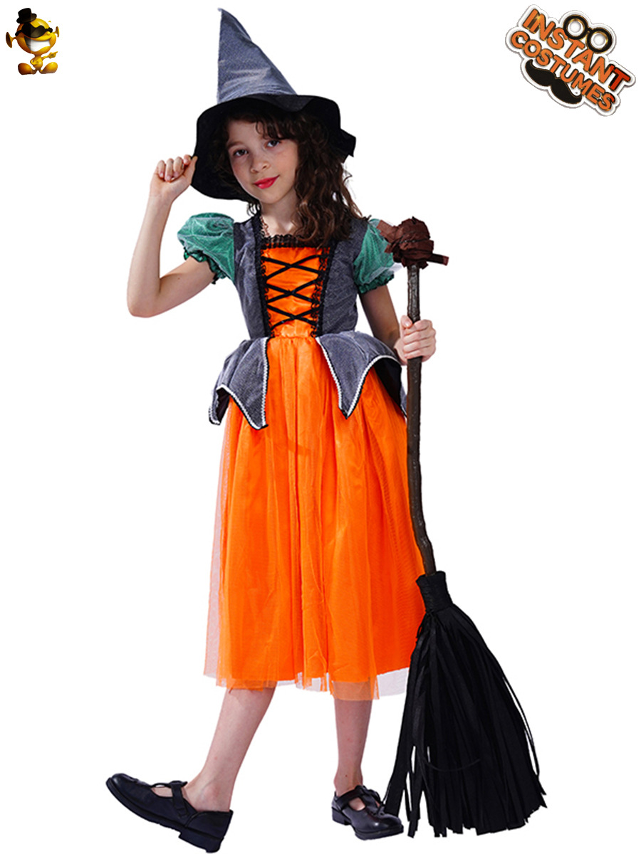 Halloween nueva calabaza pequeña bruja Cosplay traje mascarada etapa traje rendimiento traje juego de rol