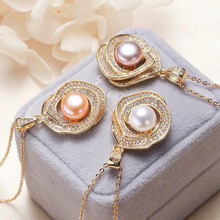 Jewelry Wholesale Zhuji Pearl Stall Supply Pendant Internet Red Products Freshwater Pearl Pendant Necklace Jewelry Women