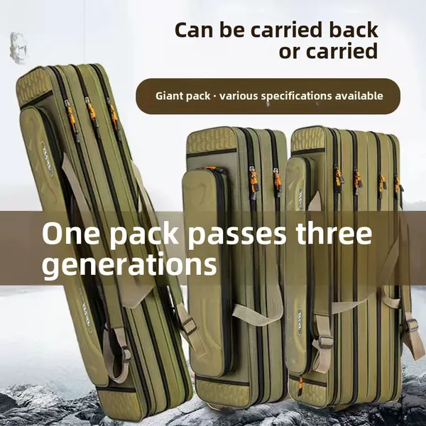 [Factory direct sales] fishing gear bag multi-functional waterproof fishing rod bag portable fishing rod bag large capacity sea Rod bag