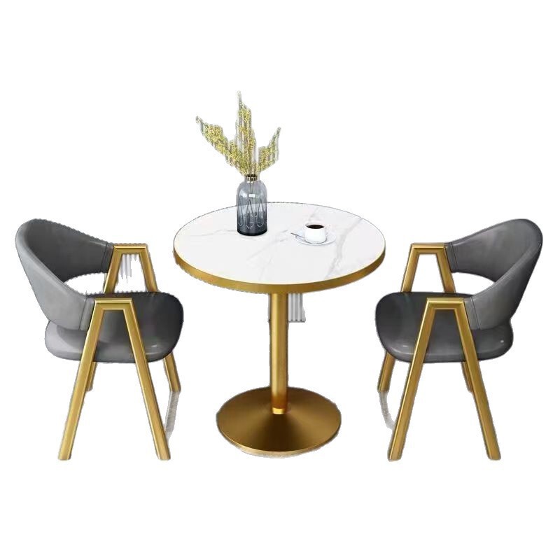 Nordic Style Negotiation Table and Chair Combination Reception Living Room Simple Small Apartment Milk Tea Sales Office Balcony Leisure Table and Chairs