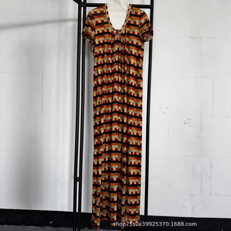 Designer Style Ultra-Long Casual Dress New Summer Women's Long Dress Designer Style Ultra-Long Casual Dress New Summer Women's Long Dress