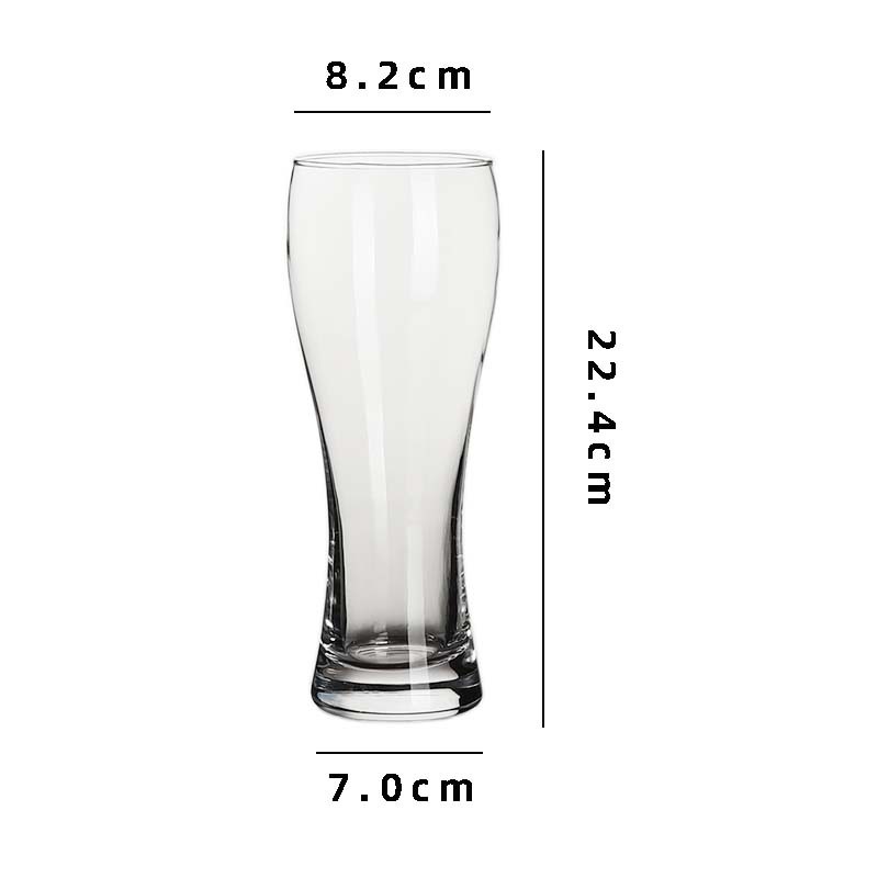 Taza de cerveza artesanal de cintura grande capacidad cintura de vidrio bar KTV taza de cerveza comercial taza de cerveza de trigo