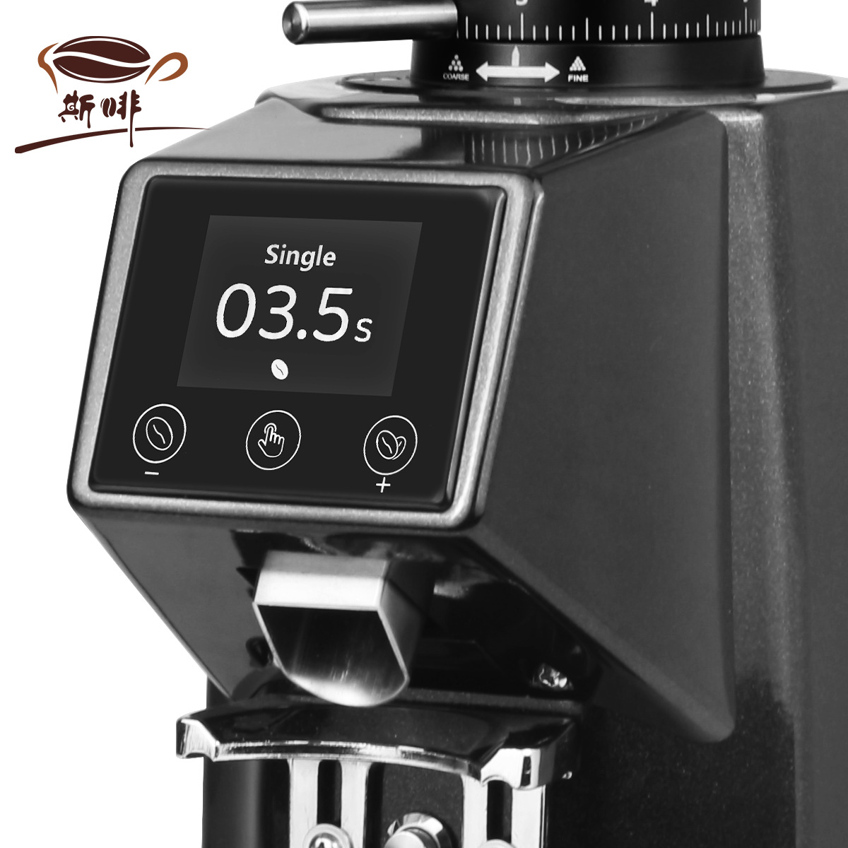 022pro molino de frijoles cuantitativo italiano comercial molino de café temporización automático 64mm cuchillo plano pantalla táctil cuantitativa