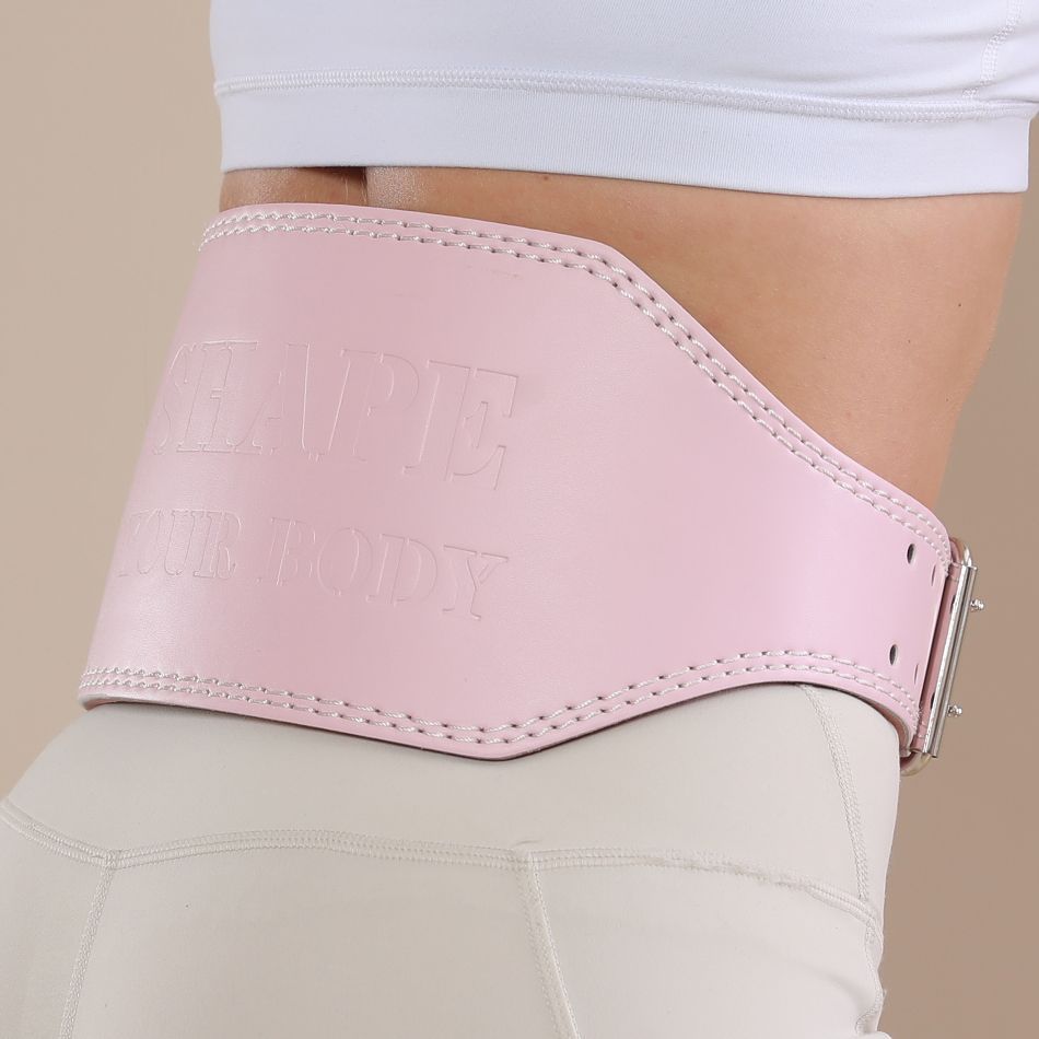 Cinturón de acondicionamiento físico para hombres y mujeres en cuclillas estiramiento duro ensanchamiento de cuero PU soporte deportivo de cintura fuerza de levantamiento de pesas cintura abdominal protector