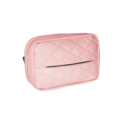 Car tissue box hanging armrest box women's new leather tissue box high-end tissue bag car fashion interior