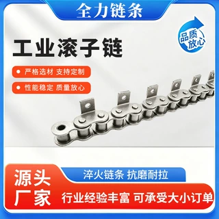 单孔单侧弯板链条带耳工业传动链条机械设备输送弯板链条厂家批发