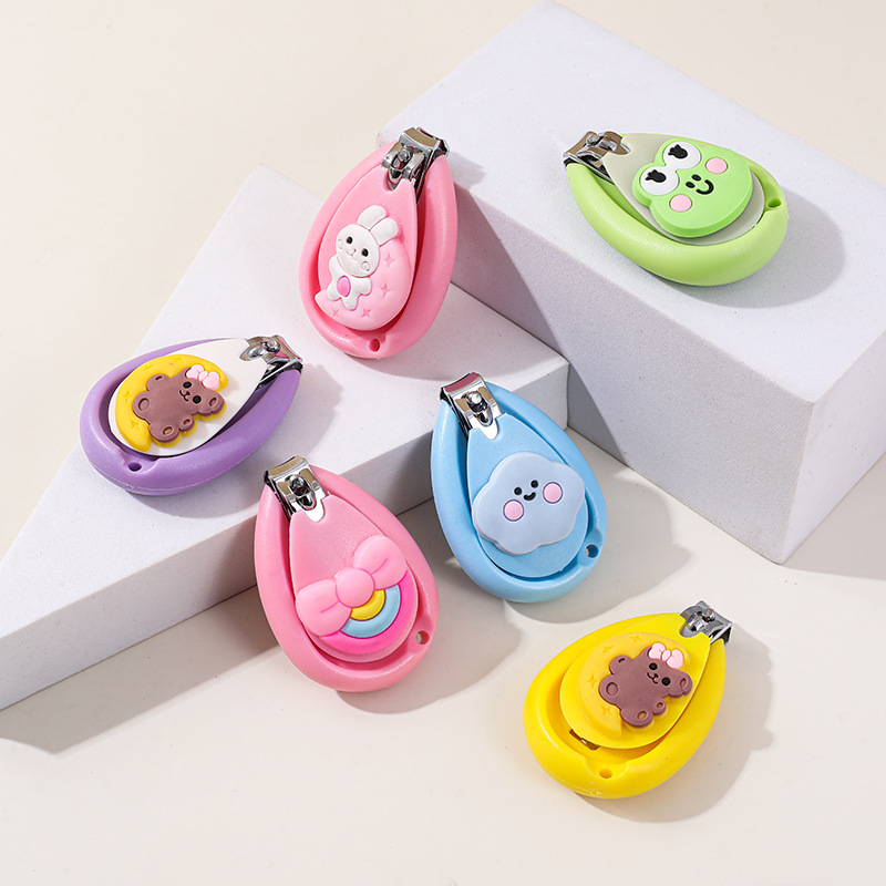 Cortaúñas de Seguridad para Bebé, Plástico y Acero Inoxidable, para Bebés y Niños Pequeños