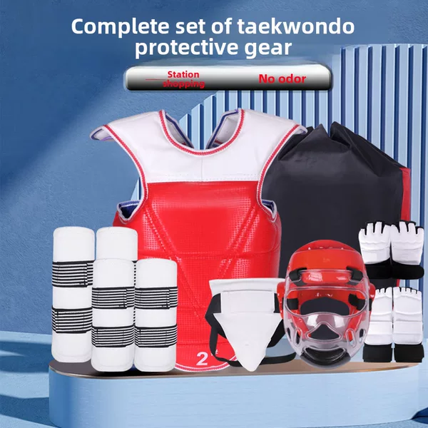 Taekwondo Foot Protection Gloves, Competition Training Fighting Protective Gear, Taekwondo Protective Gear Set, Thickened Protective Gear