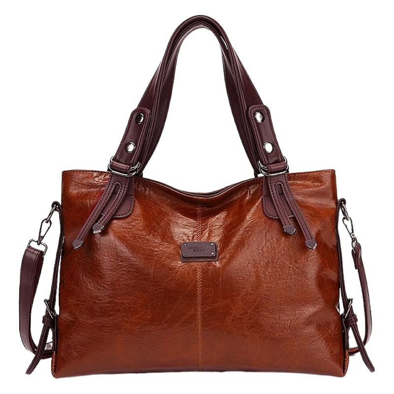 2023 xidi Paul nueva moda retro casual cuero suave hombro crossbody gran capacidad bolso de las mujeres