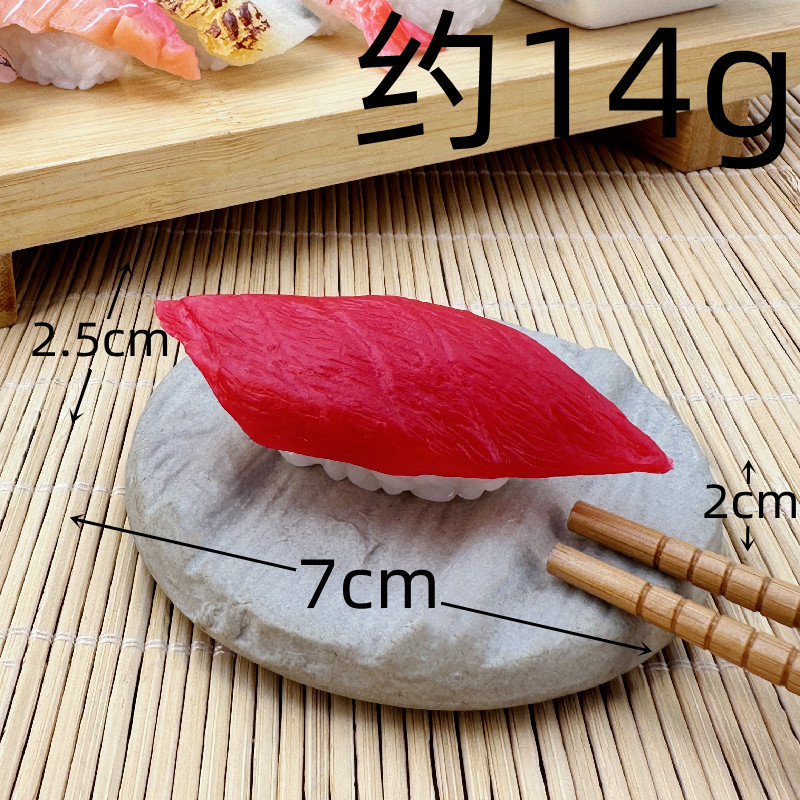 Simulación sushi modelo de juguete para niños japonés comida grande adornos tiro Decoración Accesorios salmón cocina rebanada