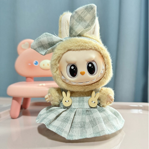 Only clothes] first and second generation blind box Labubu clothes vinyl face pendant pull cloth sit party series doll clothes