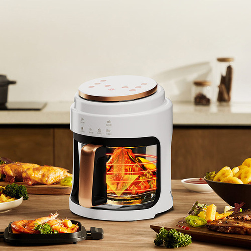 Cross-border Air Fryer Transparent Air Fryer Large Capacity French Fry Machine 4L Smart Multifunction Electric Oven