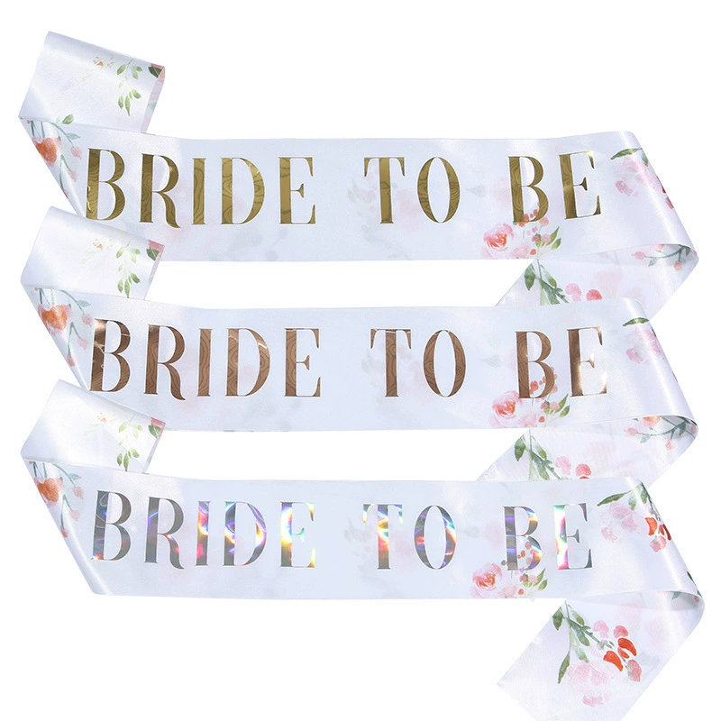 Персонализированные различные атласные ленты, плечевые ремни, этикетки пояса, вечеринки по случаю дня рождения, гендер-ревил, выпускной сезон, свадьбы, пенсионный отпуск