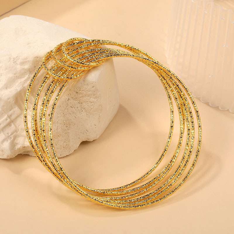 Simple Style Geometric Alloy Plating Womenu0027S Bangle