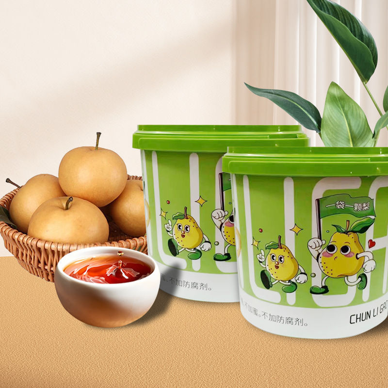 一桶梨膏純梨膏 碭山酥梨手工熬製手提桶裝條裝秋梨膏滋210g膏方