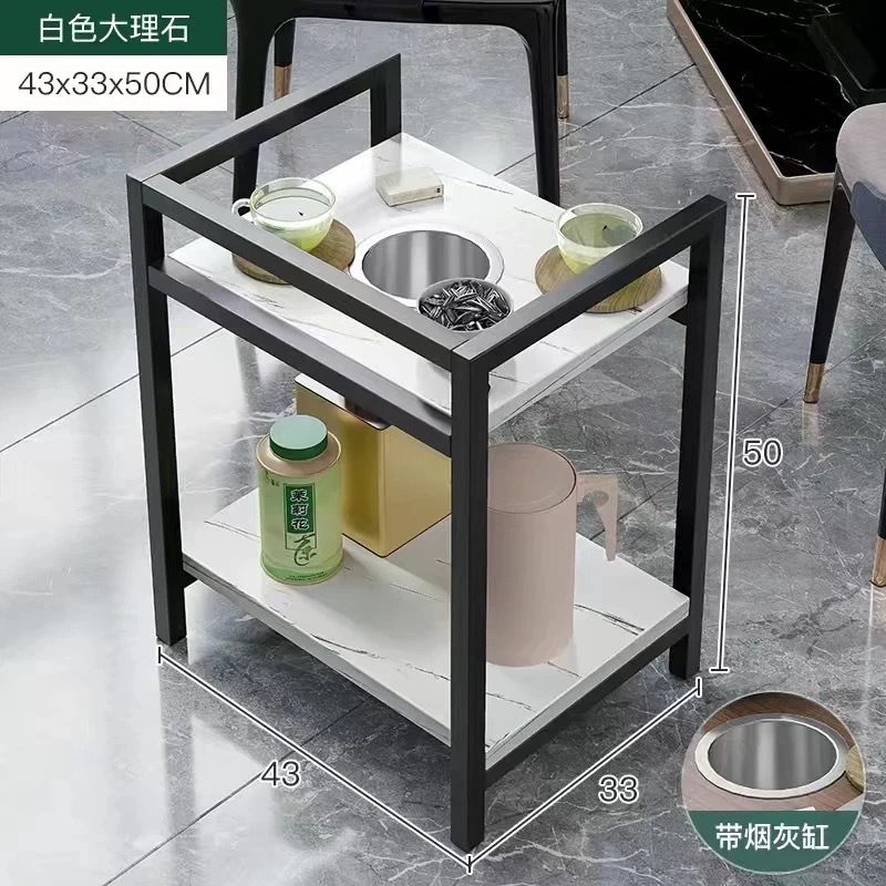 木制款麻将馆茶杯架客厅麻将桌可移动小茶几卧室落地正方形置物架|undefined