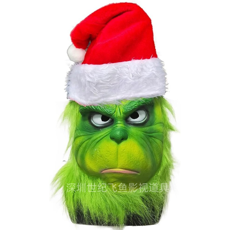 Barbudo abuelo Santa Claus látex máscara actividad del partido accesorios divertidos Navidad atmósfera Decoración