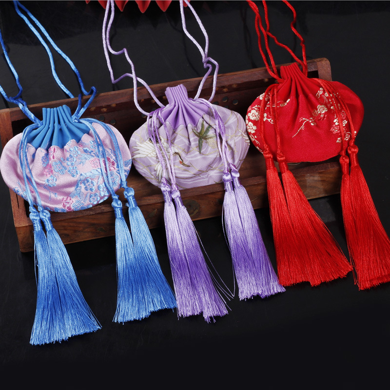 端午节热卖小香包挂件香水中国风宫廷香囊空袋挂脖香袋流苏荷包