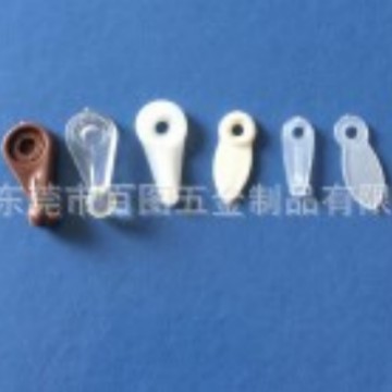 塑胶叶片配件 背板配件 塑料磨砂胶叶片 塑胶扣背板加厚瓜子扣