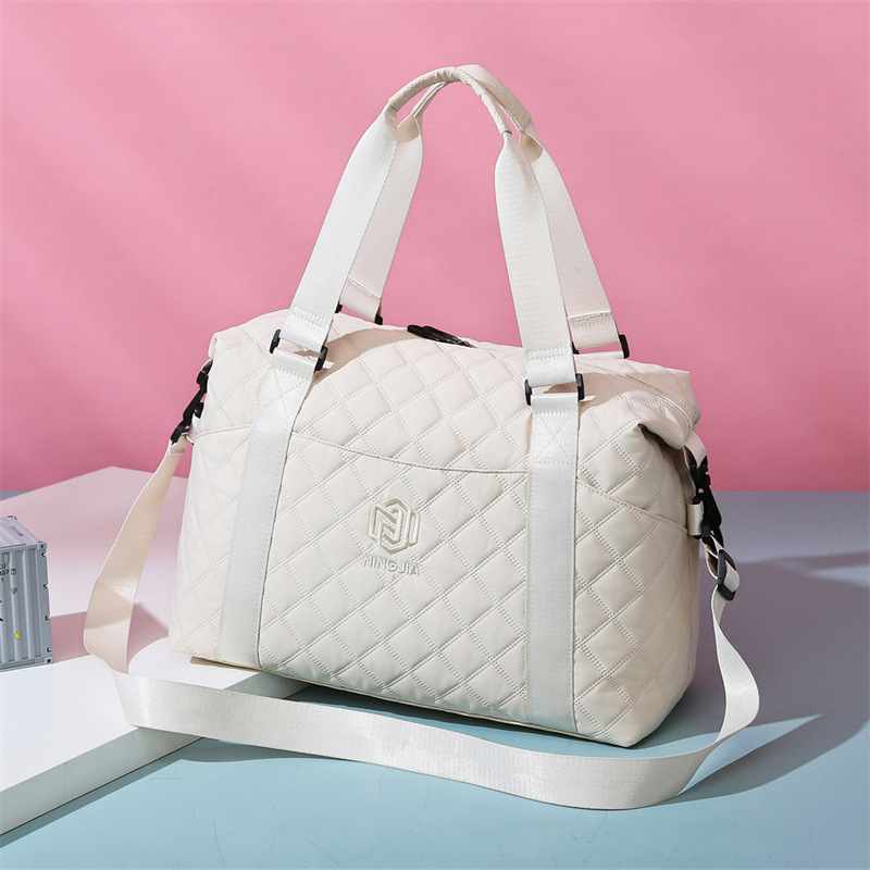 Cross-border short-distance travel bag women's large capacity handbag lightweight trolley luggage bag outing travel bag fitness Cross-border short-distance travel bag women's large capacity handbag lightweight trolley luggage bag outing travel bag fitness