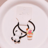 Hd4257 Cute mini panda hair circle sweet girl trumpet grabbing duckbill new tide cool new hair accessories