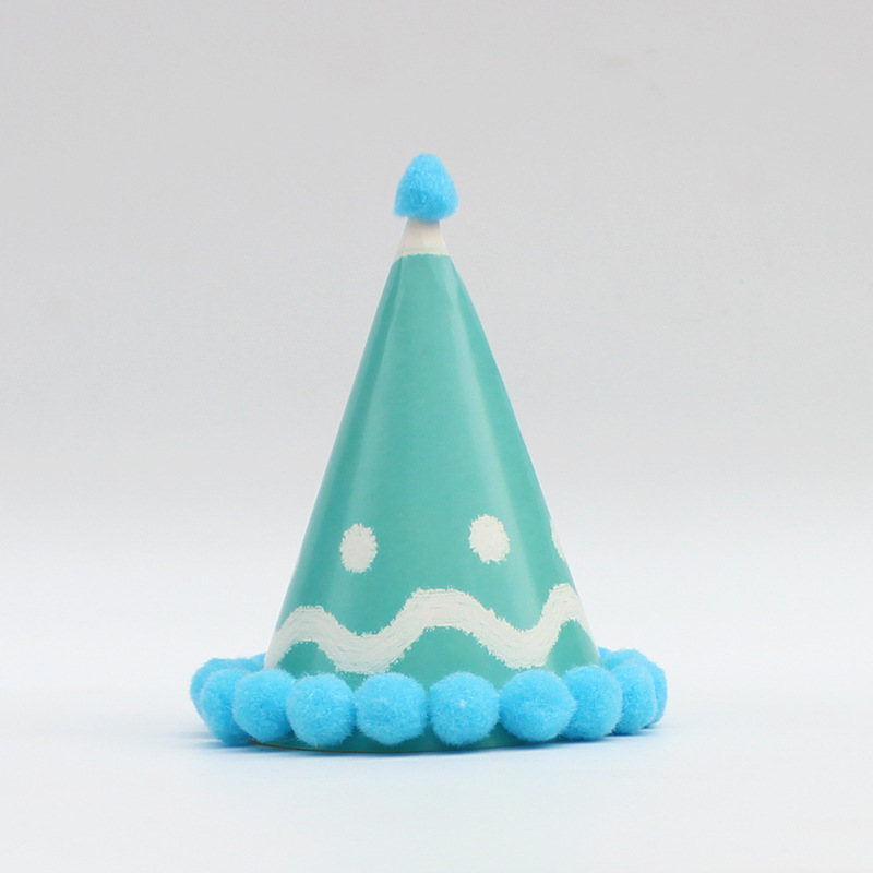 Pequeño sombrero de pelo fresco sombrero de fiesta sombrero de cumpleaños sombrero de actividad infantil sombrero de fiesta sombrero de punta