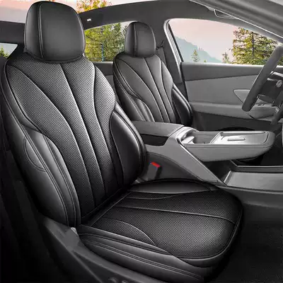 26 Xpeng MONAM03 car-specific seat covers, featuring perforated, breathable leather, and designed for all-season use (Modelə uyğun (Original) oturacaq örtükləri) - dark-night-black-standard-version