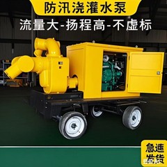 移動緊急洪水防止ポンプ車5000立方自吸式ディーゼルポンプユニット揚程10/15/20メートル