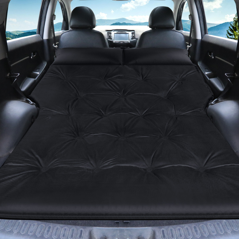 Inflatable Folding — Universal Vehicle-mounted inflatable bed - b-standard-dotted-mysterious-black-hollow-pillow