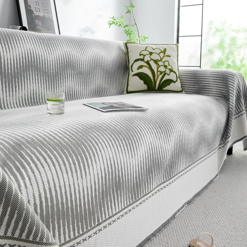 Cool seda seda seda sofá toalla de tela 2025 nuevo verano todo incluido sofá cubierta anti-cat arañaco estera sofá cojín