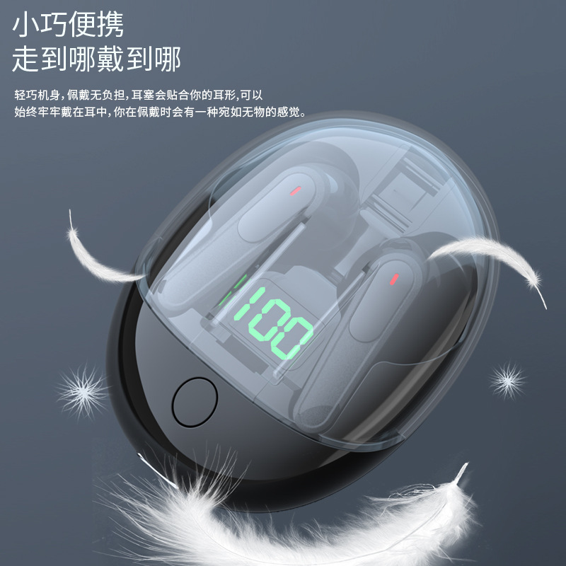 プライベートモデルProOne弾蓋bluetoothイヤホンデジタル表示入耳式5.3自慢ゲーム透明倉bluetoothイヤホン|undefined