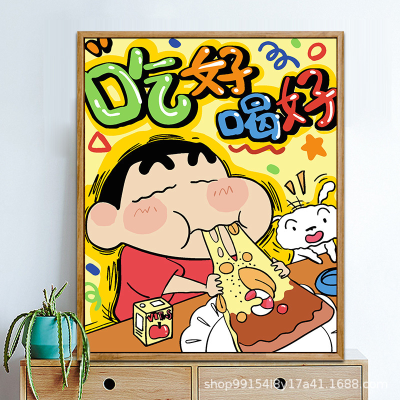 クロスボーダー diy デジタル油絵アマゾン AliExpress 卸売着色風景花絵画リビングルームの装飾絵画|undefined