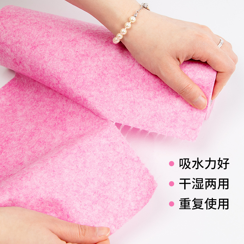 Amazon Point-Break Tearable Rag Household Kitchen Dishwashing Cloth Thickeneded Water-Absorbent and Oil-Removing Multi-Functional Scouring Pad