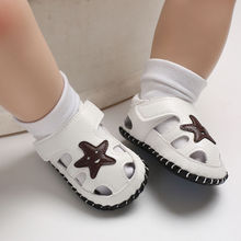 嬰兒涼鞋春夏0-1歲新生滿月百天寶寶鞋3-6-12個月男寶寶軟學步鞋
