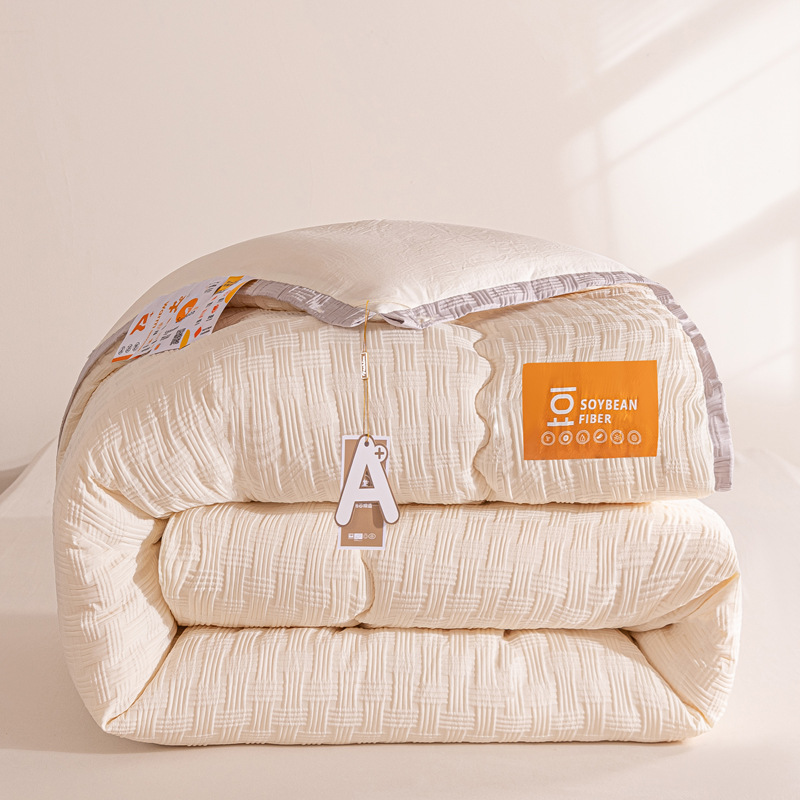 Quilt de fibra de soja en invierno, primavera y otoño, cuatro estaciones, dormitorio estudiantil general, 10 kg de core de edredón de invierno.
