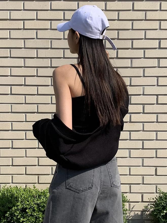 French Style Slim Fit Knitted Cami Vest For Women Inner Wear Outer Wear Sleeveless Camisole Dress Tank Top Women Clothing_ecoleips.com