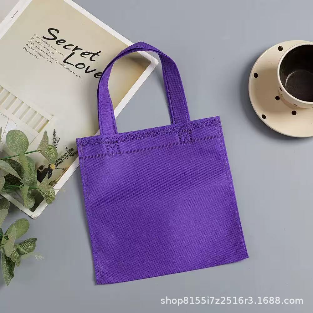 Comercio exterior transfronterizo explosión dulces no tejidos bolsas de mano de color sólido se pueden personalizar LOGO se puede enviar
