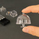 Dollhouse miniature doll house mini fruit plate cake transparent tray model ornaments scene props diy