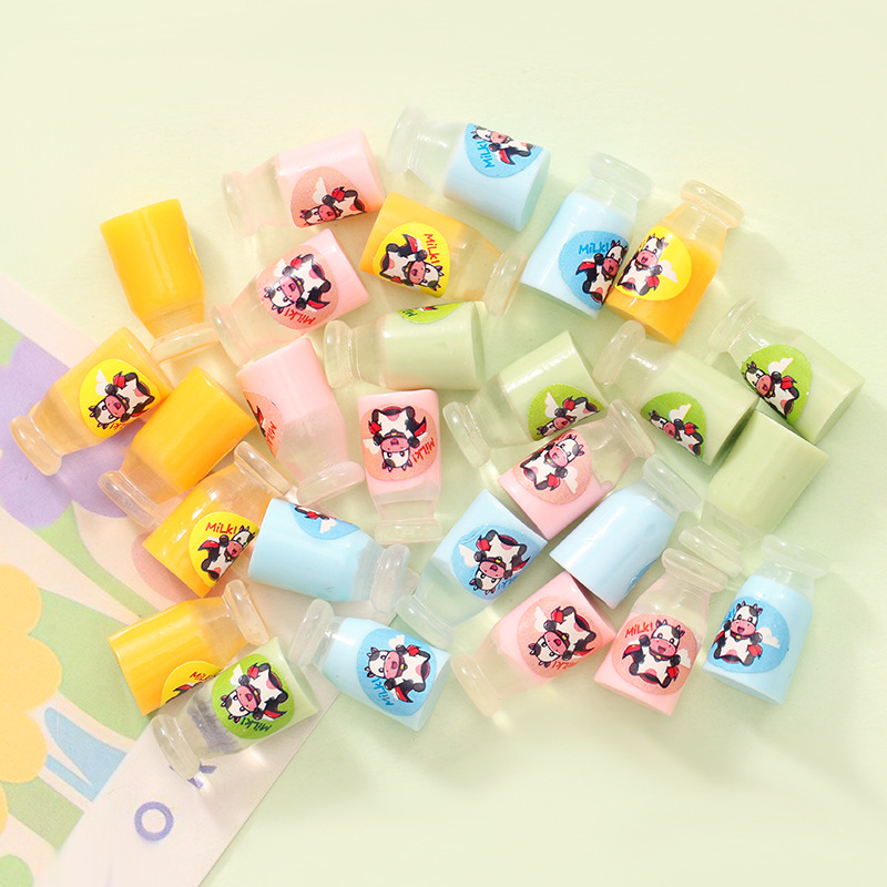 仿真立体分层牛奶瓶便利店 diy奶油胶娃娃屋儿童玩具树脂饰品配件