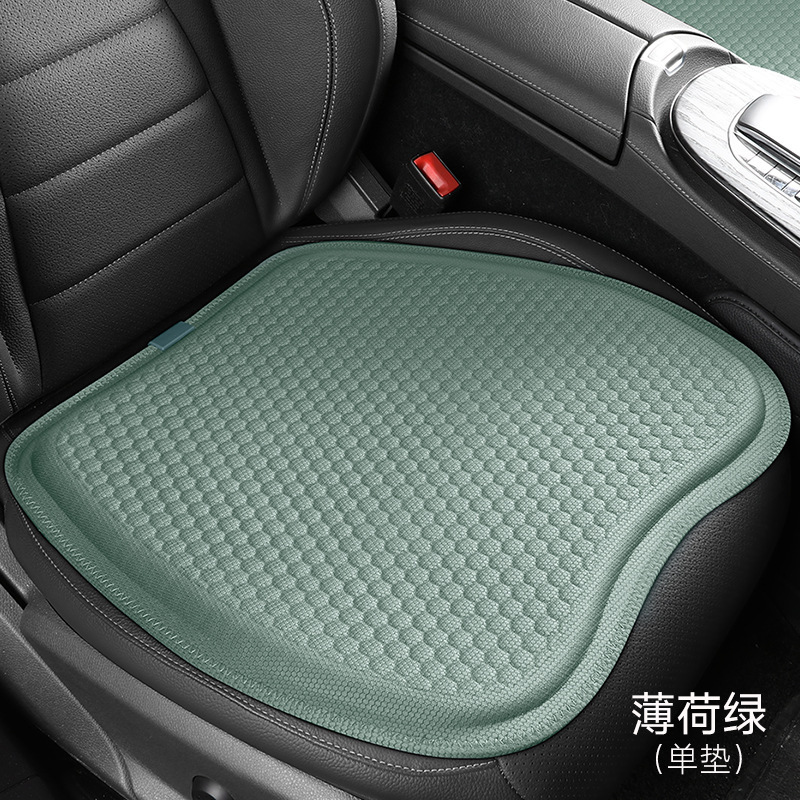 自動車座布団四季通用滑り止め氷糸ハニカムゲル通気在宅勤務久座シート自動車涼しい座布団|undefined