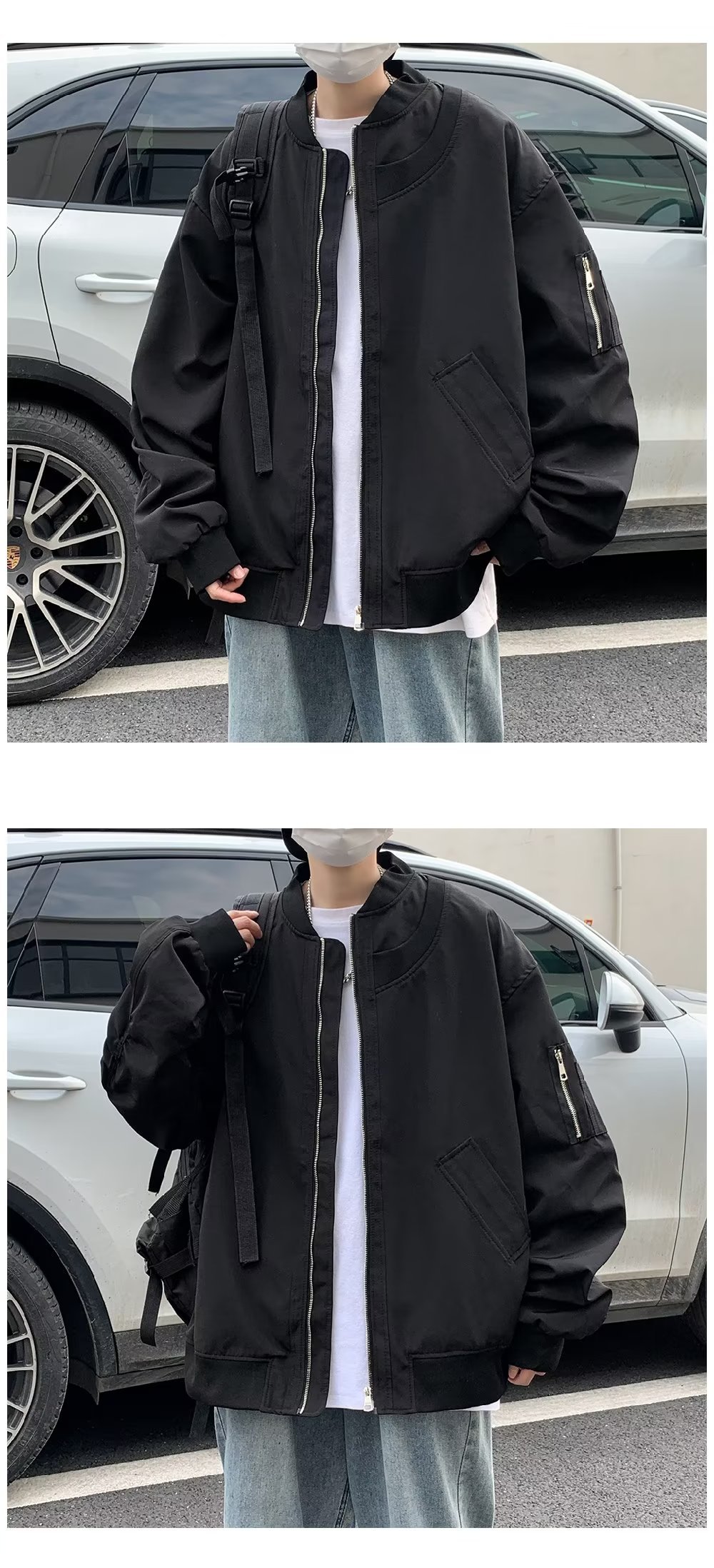 Men's Jacket Aviation Inspired Baseball Bomber Pilot Coat Urban_voghion.com