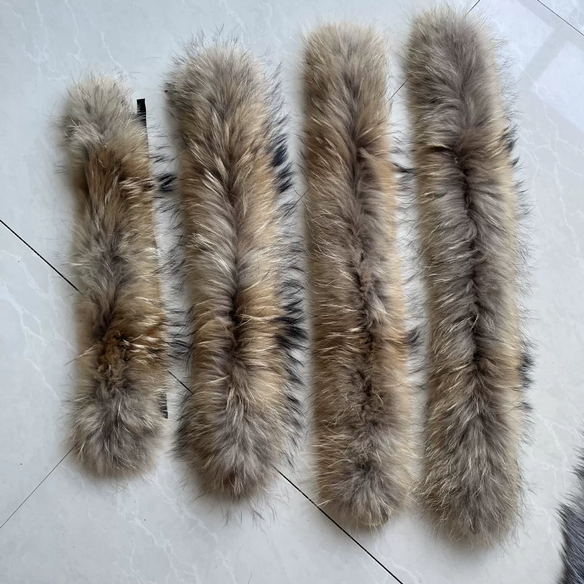 定制 貉子毛仿大鹅帽条袖口童装 羽绒服 棉服毛条鞋口服装辅料  