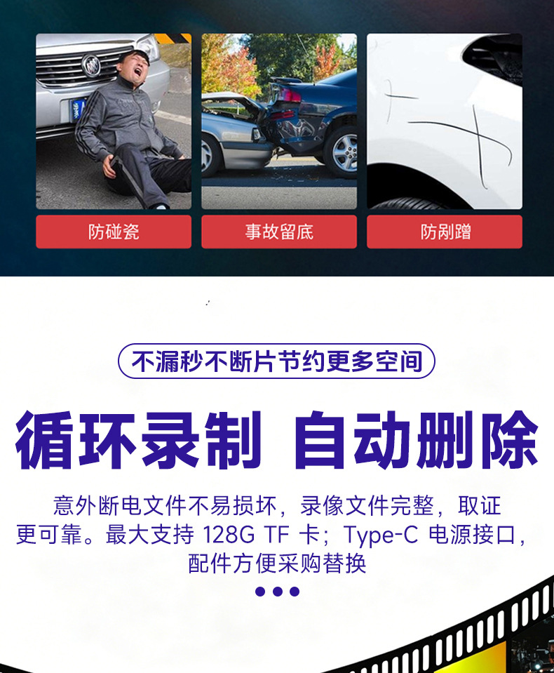 10inch Streaming Media Four-Channel Dash Cam 360 °   Adas/Bsd Mobile App for Vehicle Monitoring with Four Displays on One Screen