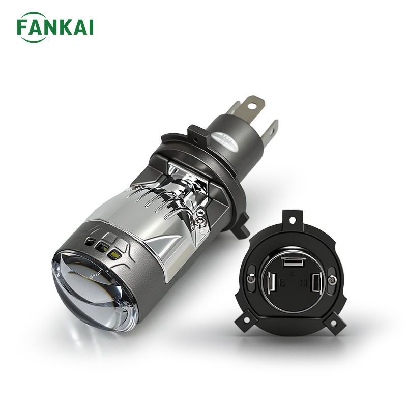 H4 enchufe directo MO1J matriz de lente de doble luz delantero LED de alta potencia para automóvil y motocicleta