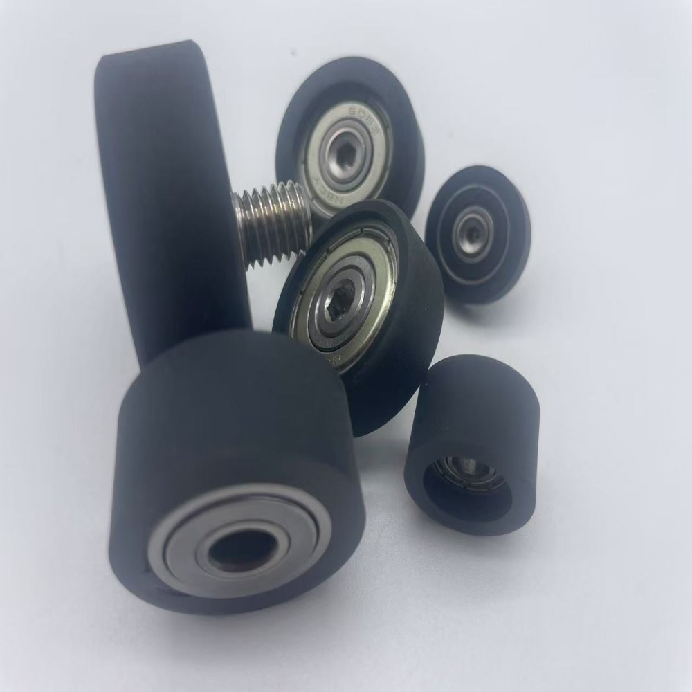 直柱形包胶成形轴承加长螺杆型防静电聚氨酯 硅橡胶