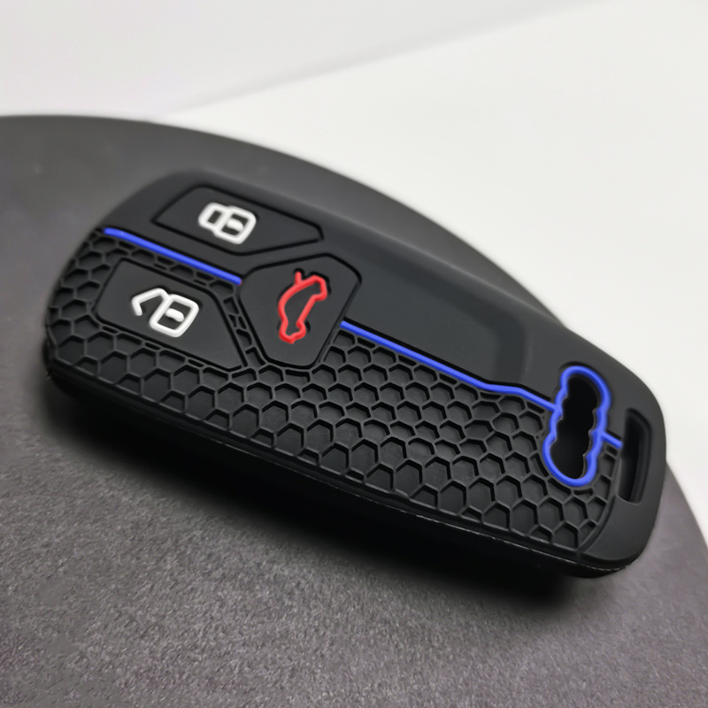Suitable for Audi 22 silicone key set honeycomb pattern Audi Q7 a5TTRS4 RS5 silicone key set