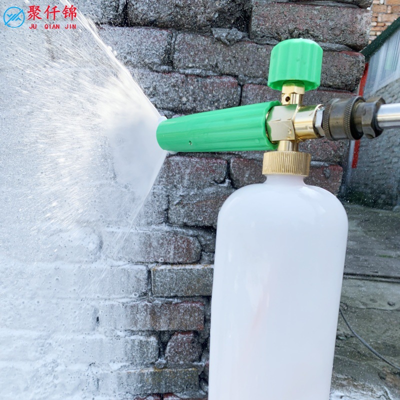 Cross-border new green pink foam pot high pressure car wash water gun pa pot 1000ml fan foam watering can spray gun
