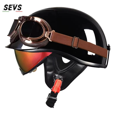 helmet for men and women, Motosiklet kaskı (dəbilqə) - glossy-black-aurora-red-mirror-copper-mirror-tea-mirror-m