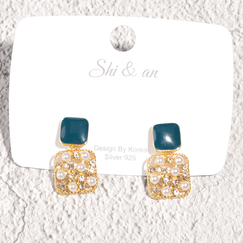 Pendientes Huecos De Diamantes De Perlas Coreanas display picture 4