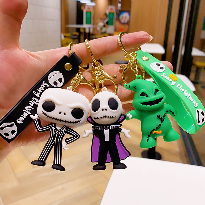 Cross-border New Halloween Doll Keychain Exquisite Doll Backpack Car Pendant Pendant Couple Small Gift